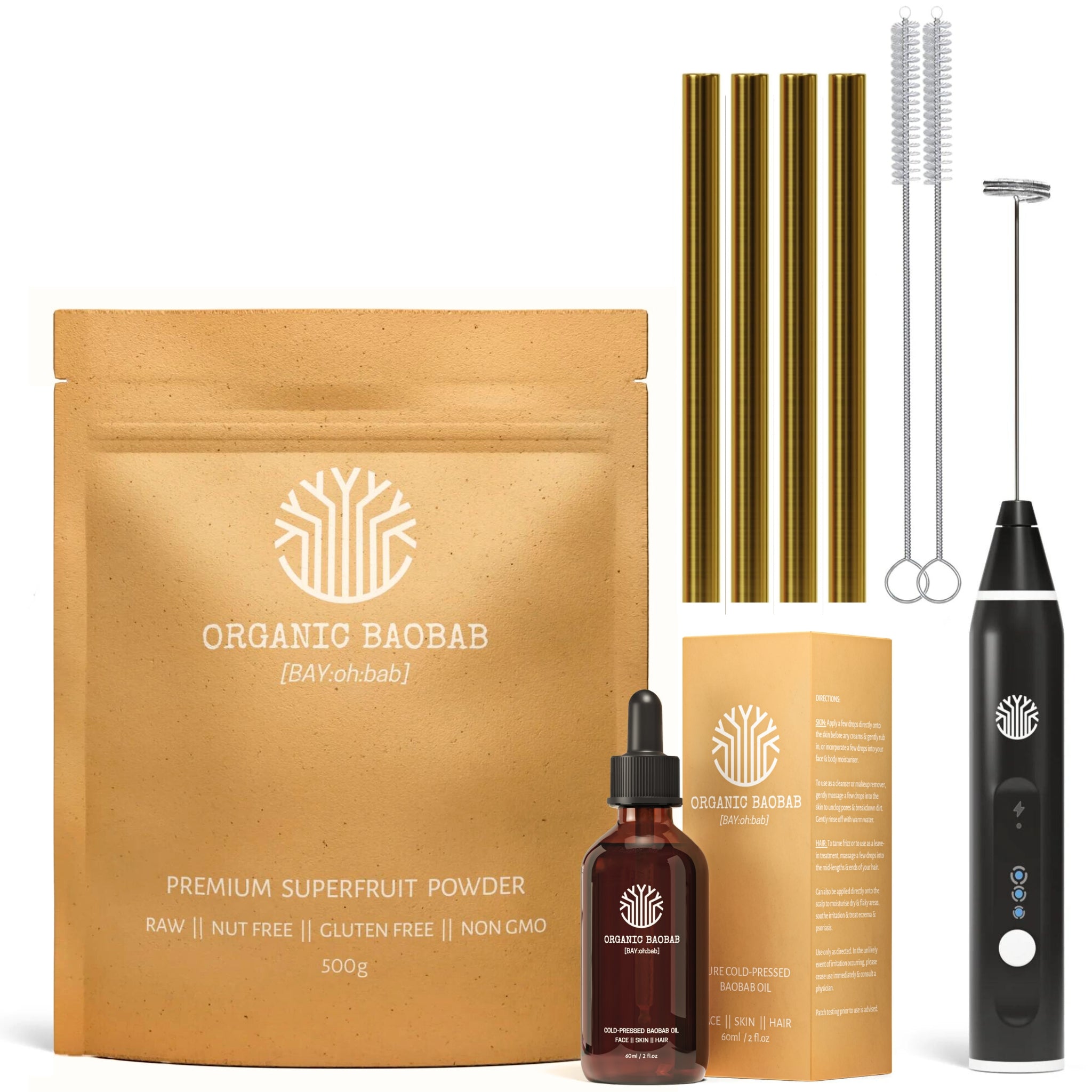 / BAOBABLISS実生セット Beginner Bundle | Organic Baobab | Superfood Supplement Bundle Pack