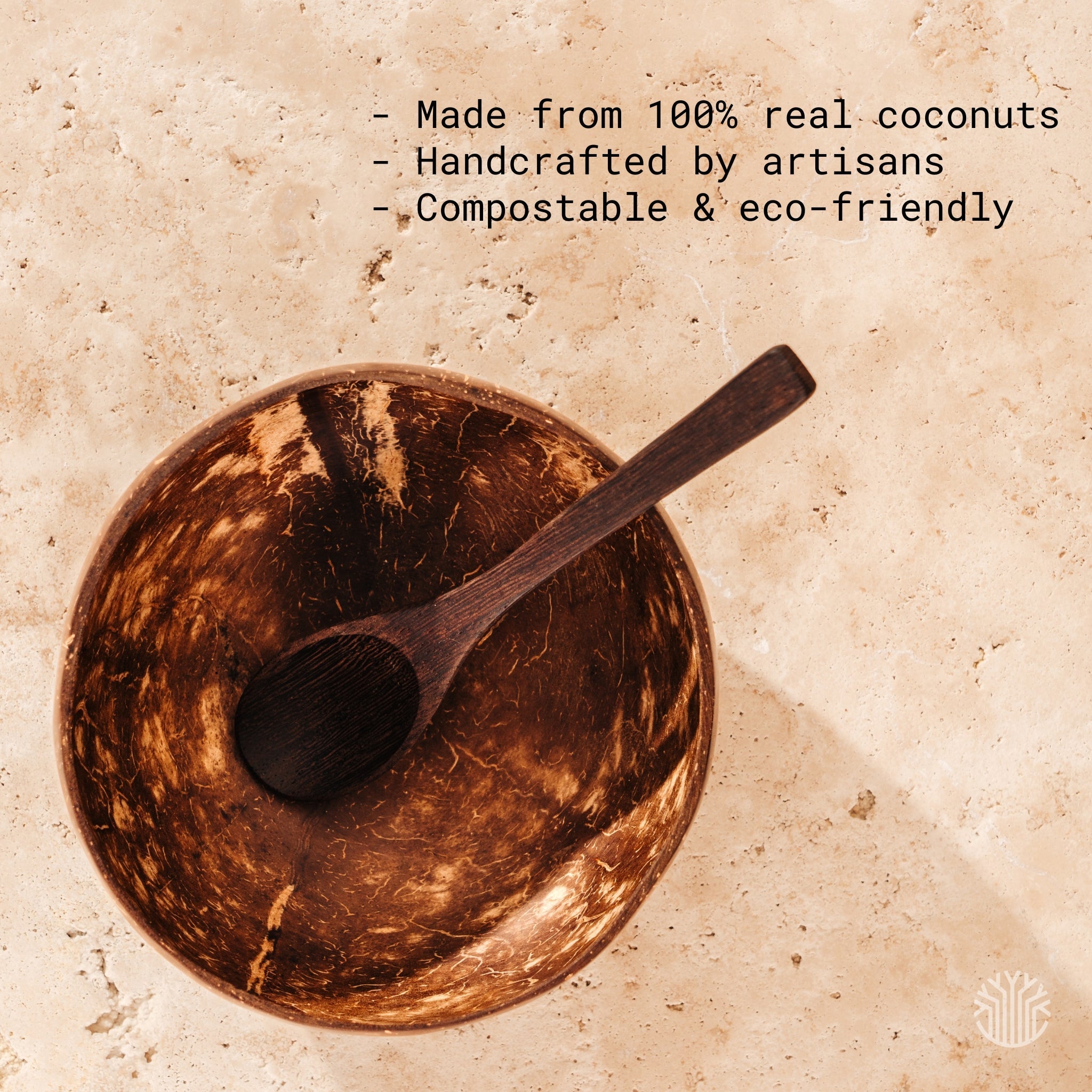 Coconut Bowl & Spoon Set