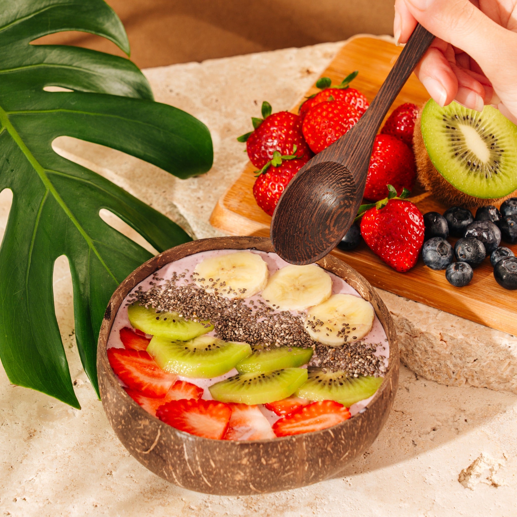 Coconut Bowl & Spoon Set