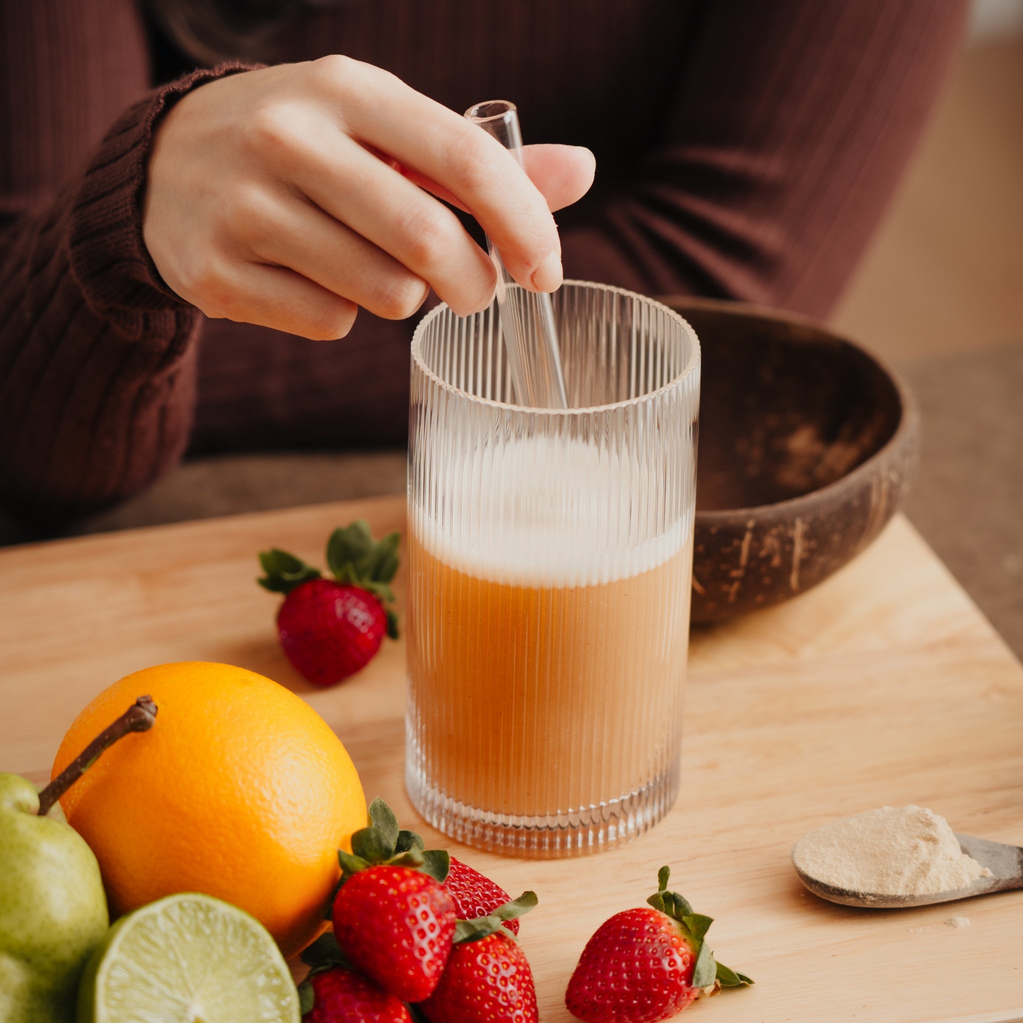 Glass Straw Set